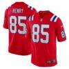 Hunter Henry New England Patriots Nike Game Alternate Jersey - Red - Front View