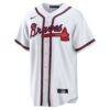 Austin Riley Atlanta Braves Nike Home Replica Player Jersey - White - Back View