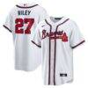 Austin Riley Atlanta Braves Nike Home Replica Player Jersey - White - Front View