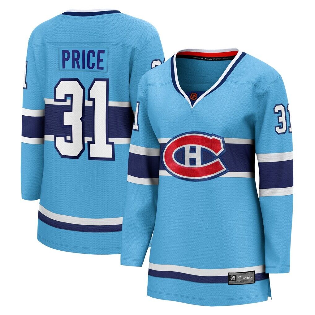 Carey Price Montreal Canadiens Fashion7 Women's Special Edition 2.0 Breakaway Player Jersey - Light Blue