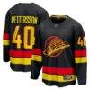 Elias Pettersson Vancouver Canucks Fashion7 Breakaway Jersey - Black - Front View