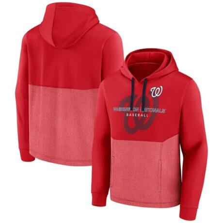 Washington Nationals Fashion7 Call the Shots Pullover Hoodie - Red - Front View