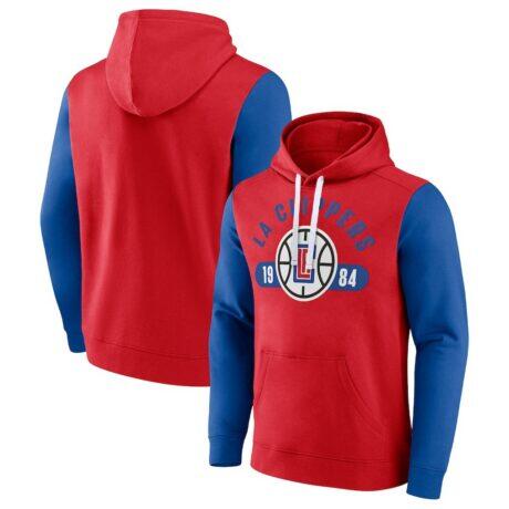 LA Clippers Fashion7 Attack Colorblock Pullover Hoodie - - Front View