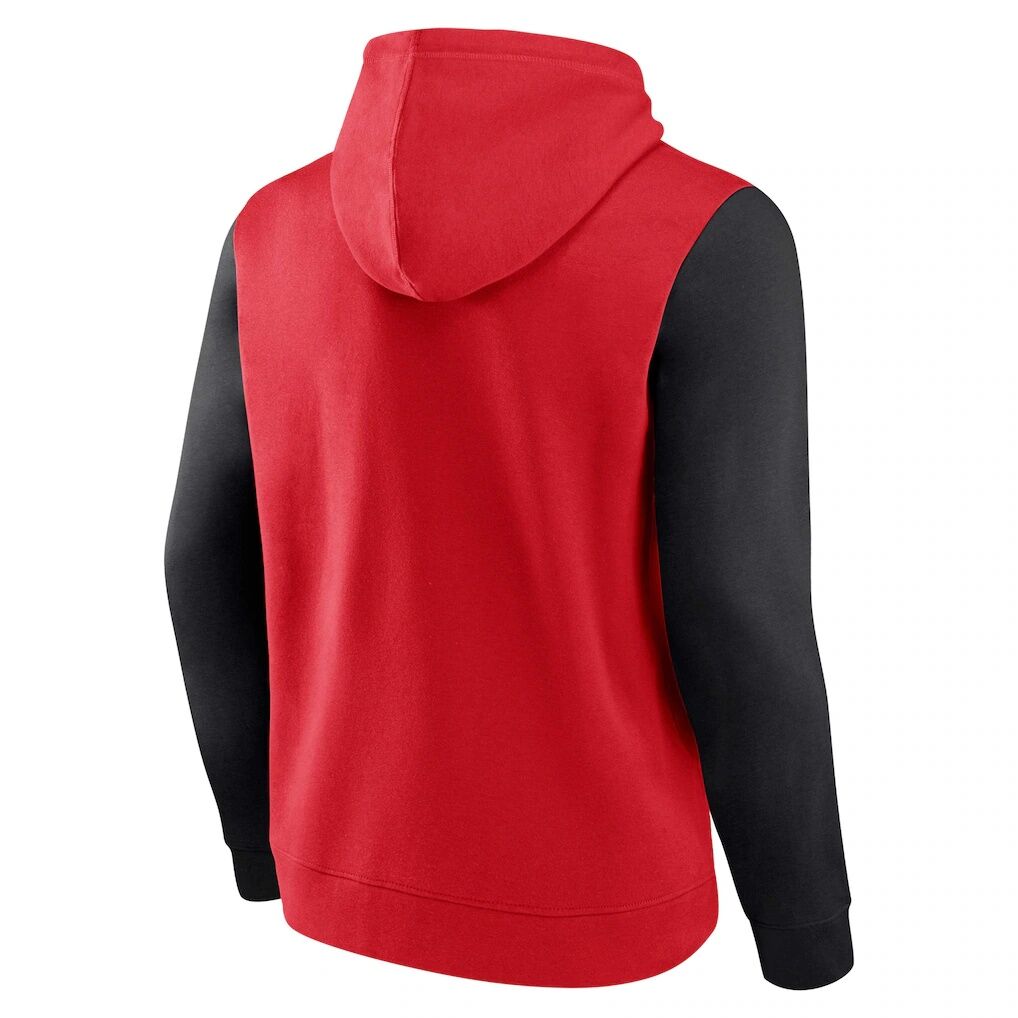 Houston Rockets Fashion7 Attack Colorblock Pullover Hoodie – Red/Black