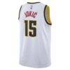 Nikola Jokic Denver Nuggets Nike Unisex Swingman Jersey - White - Detail View