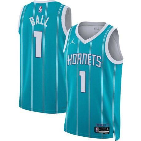 LaMelo Ball Charlotte Hornets Jordan Brand Unisex Swingman Jersey - Teal - Front View