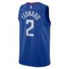 Kawhi Leonard LA Clippers Nike Unisex Swingman Jersey - Icon Edition - Royal - Detail View