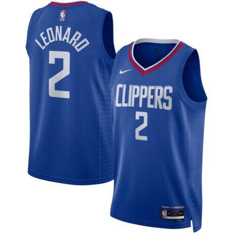 Kawhi Leonard LA Clippers Nike Unisex Swingman Jersey - Icon Edition - Royal - Front View