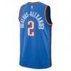 Shai Gilgeous-Alexander Oklahoma City Thunder Nike Unisex Swingman Jersey - Blue - Detail View