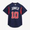 Chipper Jones Atlanta Braves Mitchell & Ness Authentic Batting Practice Jersey - Navy - Detail View
