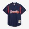 Chipper Jones Atlanta Braves Mitchell & Ness Authentic Batting Practice Jersey - Navy - Side View