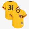 Dave Winfield San Diego Padres Mitchell & Ness Authentic Batting Practice Jersey - Gold - Front View