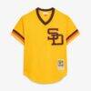 Dave Winfield San Diego Padres Mitchell & Ness Authentic Batting Practice Jersey - Gold - Side View