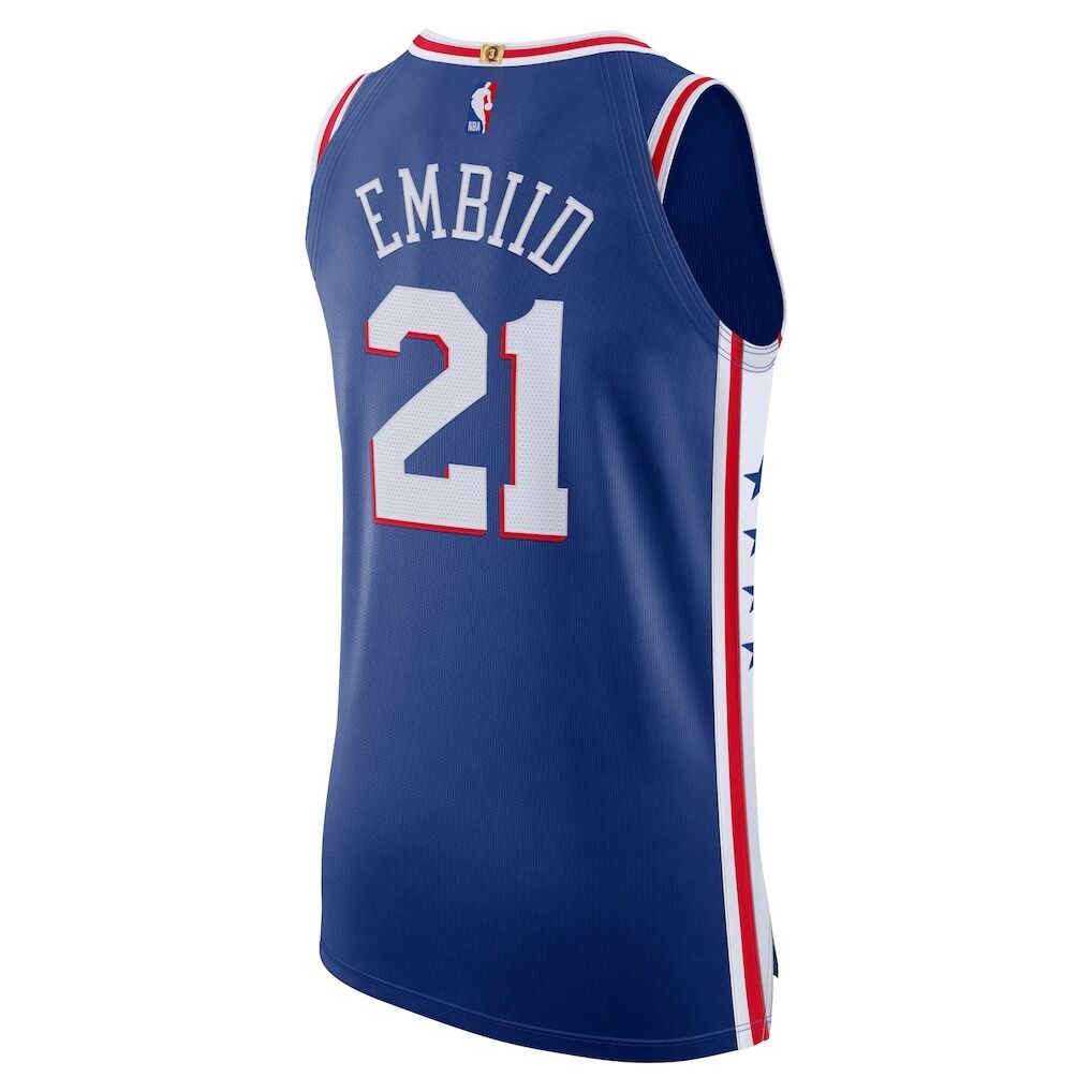 Joel Embiid Philadelphia 76ers Nike Authentic Jersey - Icon Edition - Royal