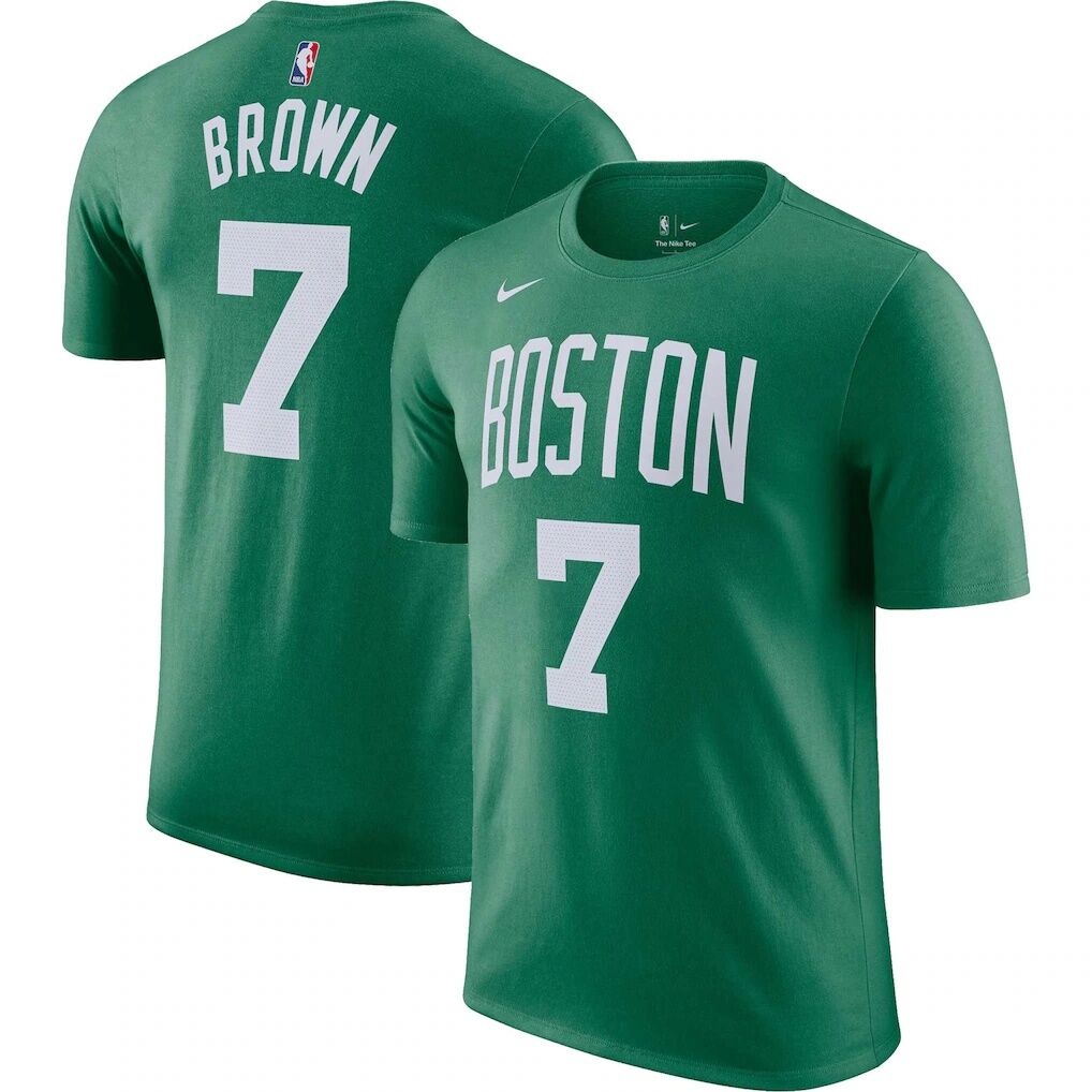 Jaylen Brown Boston Celtics Nike Icon 2022/23 Name & Number T-Shirt – Kelly Green