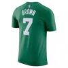 Jaylen Brown Boston Celtics Nike Icon 2022/23 Name & Number T-Shirt - - Side View