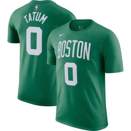Jayson Tatum Boston Celtics Nike Icon 2022/23 Name & Number T-Shirt - - Front View