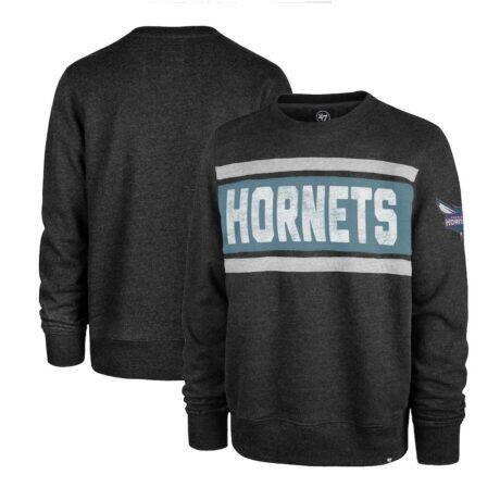 Charlotte Hornets '47 Tribeca Emerson Pullover Sweatshirt - - Front View