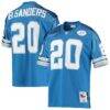 Barry Sanders Detroit Lions 1991 Mitchell & Ness Authentic Throwback Retired Player Jersey - Blue - Front View