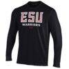 East Stroudsburg Warriors Under Armour Performance Long Sleeve T-Shirt - Black - Side View