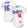 Hideo Nomo Los Angeles Dodgers Mitchell & Ness Cooperstown Collection Authentic Jersey - White - Front View