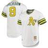 Reggie Jackson Athletics Mitchell & Ness 1972 Cooperstown Collection Authentic Jersey - White - Front View