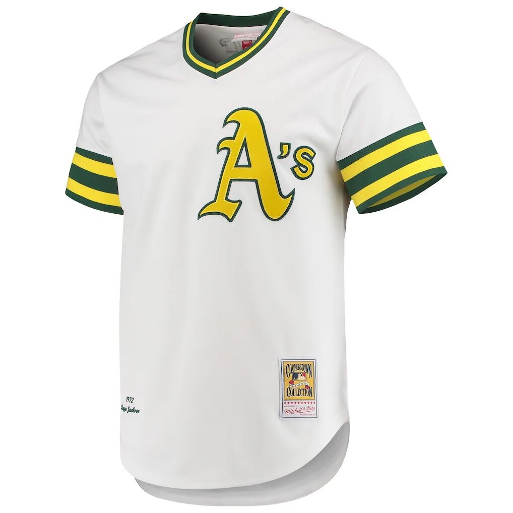 Reggie Jackson Athletics Mitchell & Ness 1972 Cooperstown Collection Authentic Jersey