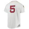 Nomar Garciaparra Boston Red Sox Mitchell & Ness 1997 Cooperstown Collection Authentic Jersey - White - Detail View