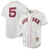 Nomar Garciaparra Boston Red Sox Mitchell & Ness 1997 Cooperstown Collection Authentic Jersey - White - Front View