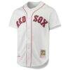 Nomar Garciaparra Boston Red Sox Mitchell & Ness 1997 Cooperstown Collection Authentic Jersey - White - Side View