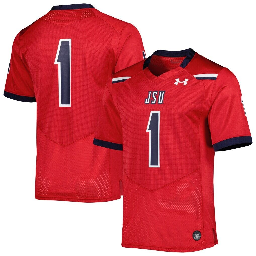 #1 Jackson State Tigers Under Armour Team Wordmark Replica Football Jersey