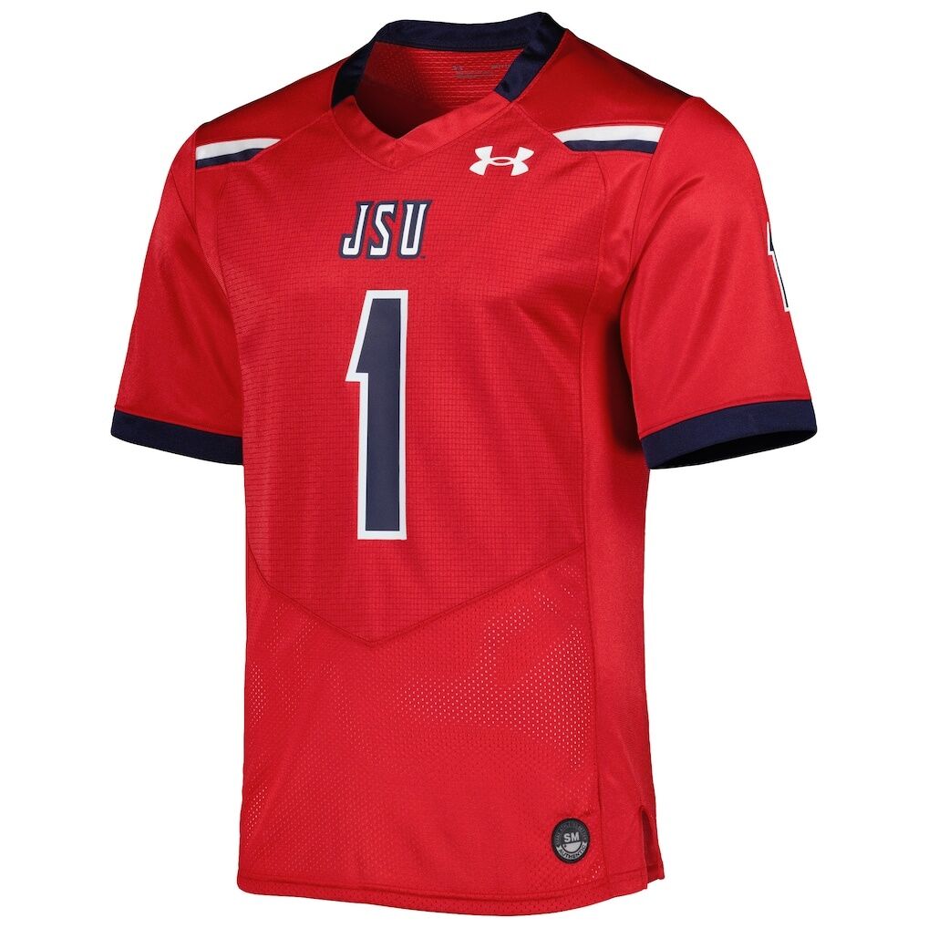 #1 Jackson State Tigers Under Armour Team Wordmark Replica Football Jersey