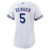 Corey Seager Texas Rangers Nike Women's Home Replica Player Jersey - White - Detail View