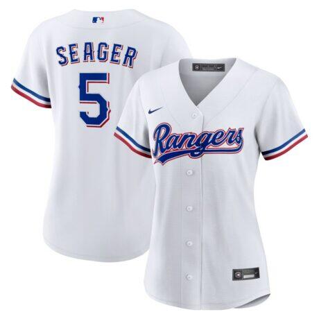Corey Seager Texas Rangers Nike Women's Home Replica Player Jersey - White - Front View
