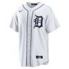 Javier Baez Detroit Tigers Nike Home Replica Player Jersey - White - Side View