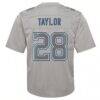 Jonathan Taylor Indianapolis Colts Nike Youth Atmosphere Game Jersey - Gray - Detail View