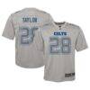 Jonathan Taylor Indianapolis Colts Nike Youth Atmosphere Game Jersey - Gray - Front View