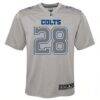 Jonathan Taylor Indianapolis Colts Nike Youth Atmosphere Game Jersey - Gray - Side View
