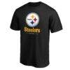 Pittsburgh Steelers Team Lockup T-Shirt - Black - Side View