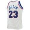 Michael Jordan Eastern Conference Mitchell & Ness Hardwood Classics 1992 NBA All-Star Game Authentic Jersey - White - Detail View