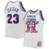 Michael Jordan Eastern Conference Mitchell & Ness Hardwood Classics 1992 NBA All-Star Game Authentic Jersey - White - Front View