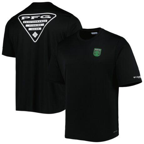 Austin FC Columbia Terminal Tackle Omni-Shade T-Shirt - Black - Front View