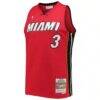 Dwyane Wade Miami Heat Mitchell & Ness Hardwood Classics Swingman Jersey - Red - Side View