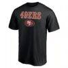 San Francisco 49ers Logo Team Lockup T-Shirt - Black - Side View