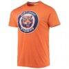 Detroit Tigers Homage Hand-Drawn Logo Tri-Blend T-Shirt - Orange - Side View