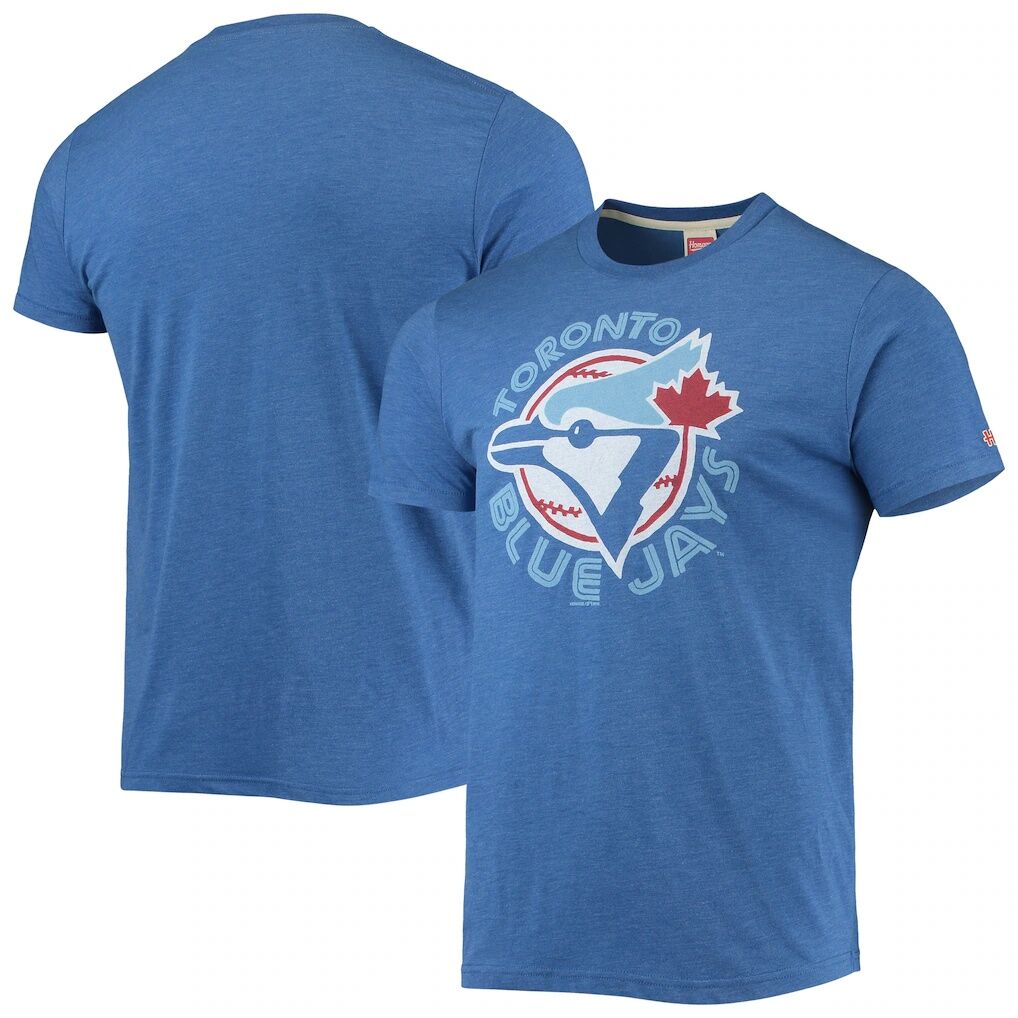 Toronto Blue Jays Homage Hand-Drawn Logo Tri-Blend T-Shirt – Royal