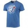 Toronto Blue Jays Homage Hand-Drawn Logo Tri-Blend T-Shirt - - Side View
