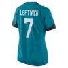 Byron Leftwich Jacksonville Jaguars Nike Women's Retired Player Game Jersey - Teal - Detail View