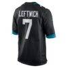 Byron Leftwich Jacksonville Jaguars Nike Retired Player Alternate Game Jersey - Black - Detail View