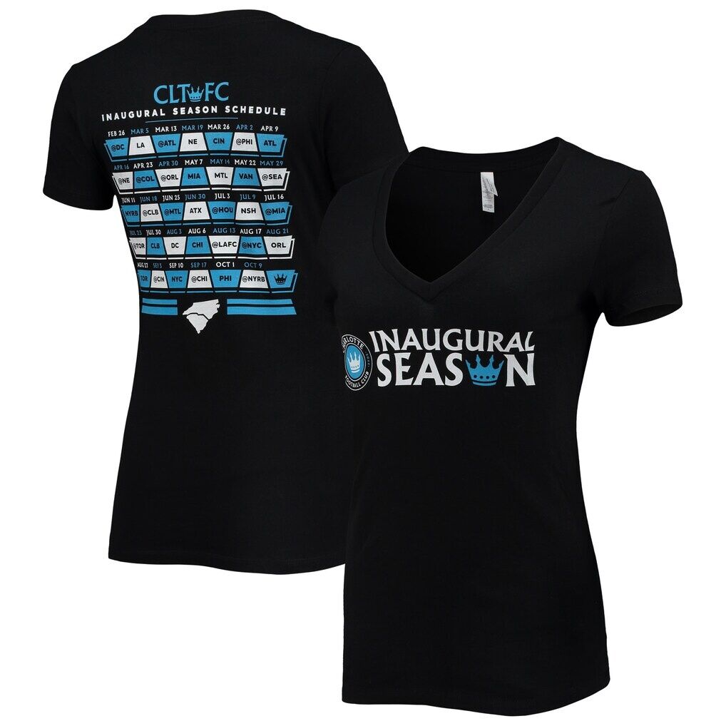 Charlotte FC Women's Inaugural Season V-Neck T-Shirt